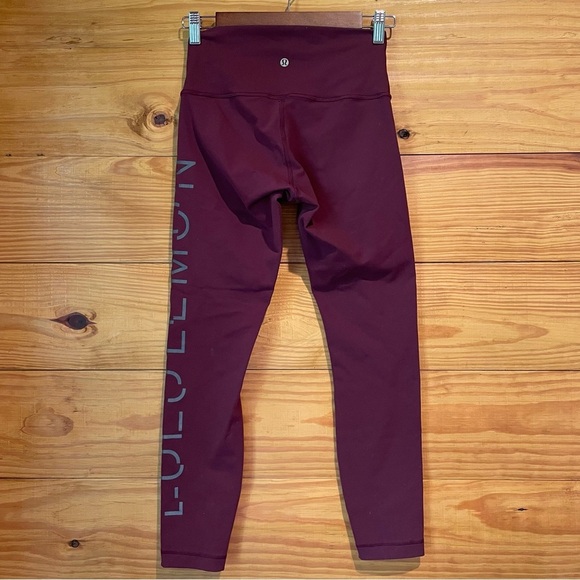 Lululemon Wunder Under High Rise Tight Leggings Lunar New Year Garnet 6 W5CNWS - Picture 3 of 11